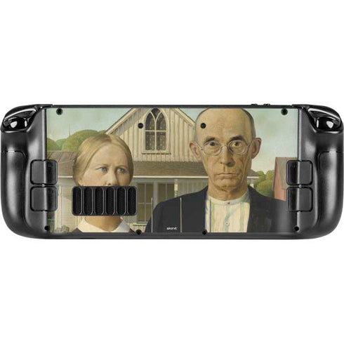 Grant Wood American Gothic Steam Deck Handheld Gaming Computer Skin