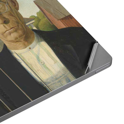 Grant Wood American Gothic Laptop Skins