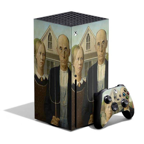 Grant Wood American Gothic Xbox Series X Skins