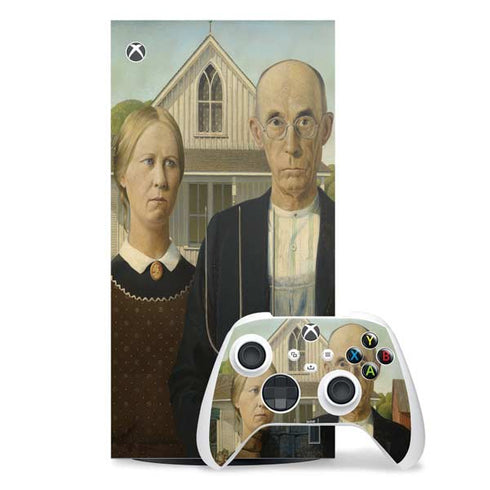 Grant Wood American Gothic Xbox Series X Skins