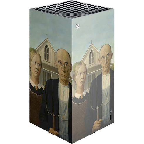 Grant Wood American Gothic XBox Series X Digital Edition Console Skin