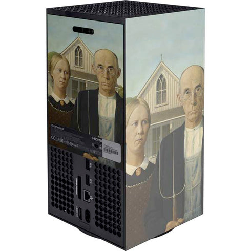 Grant Wood American Gothic XBox Series X Digital Edition Console Skin