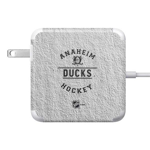 NHL Anaheim Ducks Black Text 85W Power Adapter (15 and 17 inch MacBook Pro Charger) Skin
