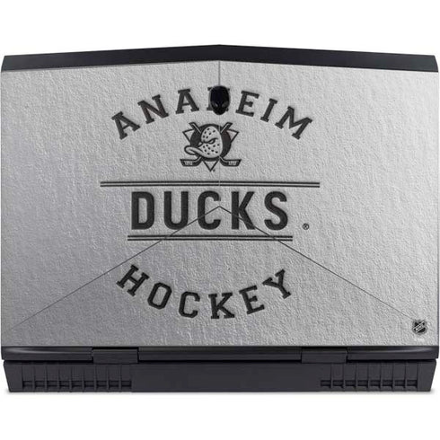 NHL Anaheim Ducks Black Text Dell Alienware Skin