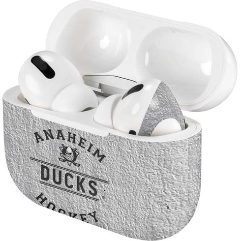 NHL Anaheim Ducks Black Text Apple AirPods Pro Skin