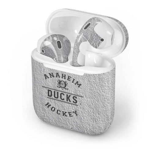 NHL Anaheim Ducks Black Text Apple AirPods Skin