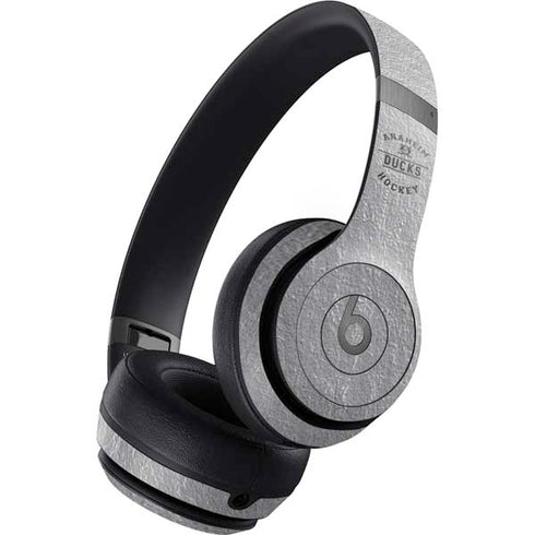 NHL Anaheim Ducks Black Text Beats Solo 4 Wireless Headphones Skin