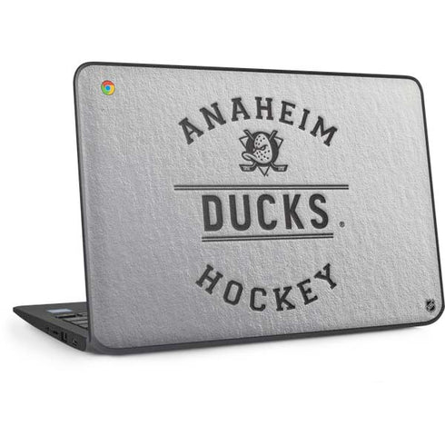 NHL Anaheim Ducks Black Text HP Chromebook Skin