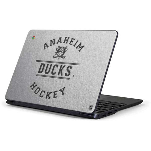 NHL Anaheim Ducks Black Text Samsung Chromebook Skin