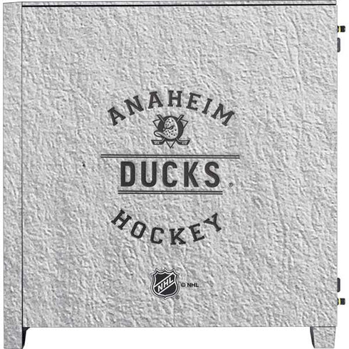 NHL Anaheim Ducks Black Text Corsair 4000D Tempered Glass Mid-Tower ATX Case Skin