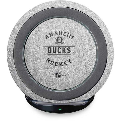 NHL Anaheim Ducks Black Text Fast Charge Wireless Charging Stand Skin