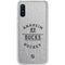 NHL Anaheim Ducks Black Text Galaxy A10e Clear Case
