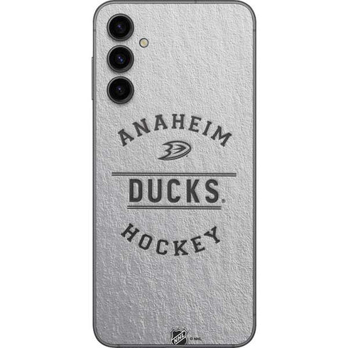 NHL Anaheim Ducks Black Text Galaxy A14 5G Skin