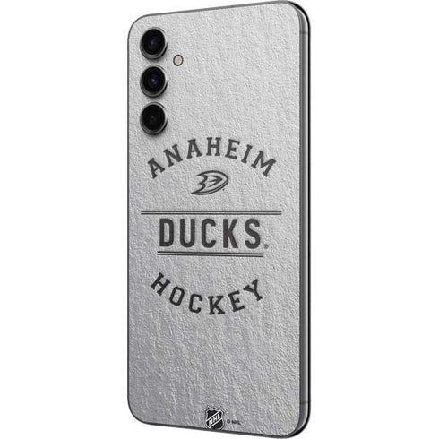 NHL Anaheim Ducks Black Text Galaxy A14 5G Skin