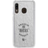 NHL Anaheim Ducks Black Text Galaxy A20 Clear Case