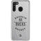 NHL Anaheim Ducks Black Text Galaxy A21 Clear Case
