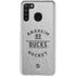 NHL Anaheim Ducks Black Text Galaxy A21 Clear Case