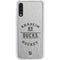 NHL Anaheim Ducks Black Text Galaxy A50 Clear Case