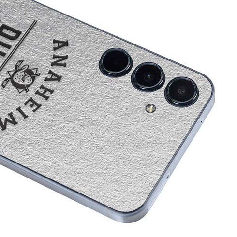 NHL Anaheim Ducks Black Text Galaxy A55 5G Skin