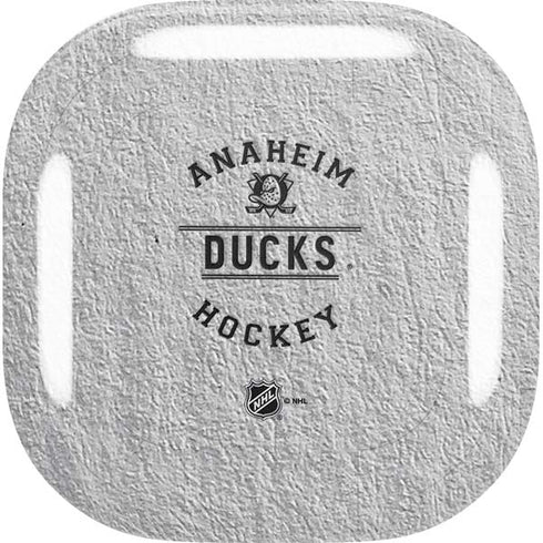 NHL Anaheim Ducks Black Text Galaxy Buds Live Skin