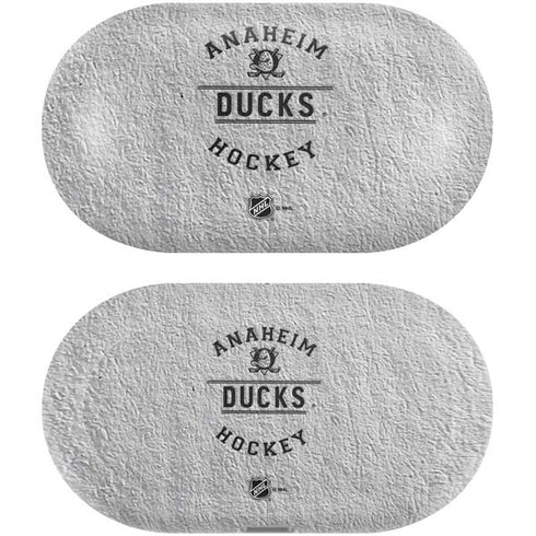 NHL Anaheim Ducks Black Text Galaxy Buds Plus Skin