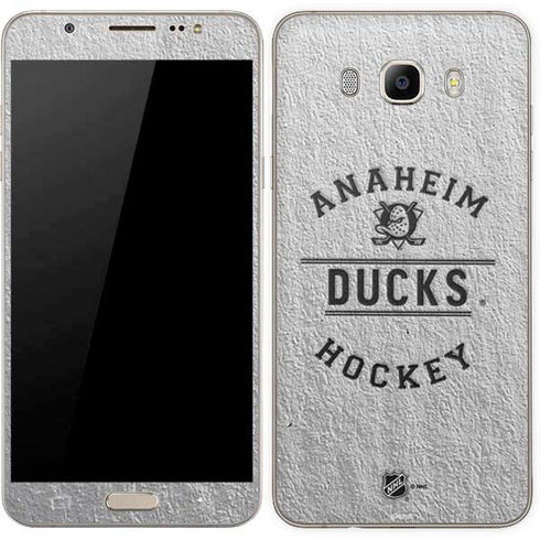 NHL Anaheim Ducks Black Text Galaxy J7 Skin