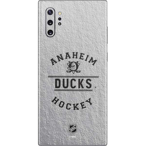 NHL Anaheim Ducks Black Text Galaxy Note 10 Plus Skin