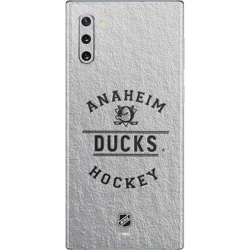 NHL Anaheim Ducks Black Text Galaxy Note 10 Skin