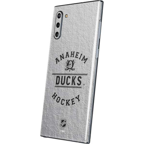 NHL Anaheim Ducks Black Text Galaxy Note 10 Skin
