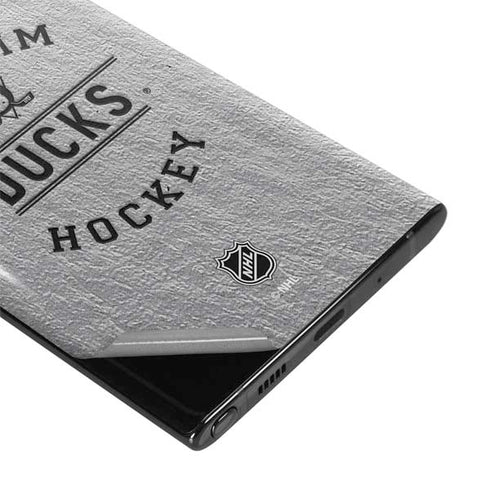 NHL Anaheim Ducks Black Text Galaxy Note 10 Skin