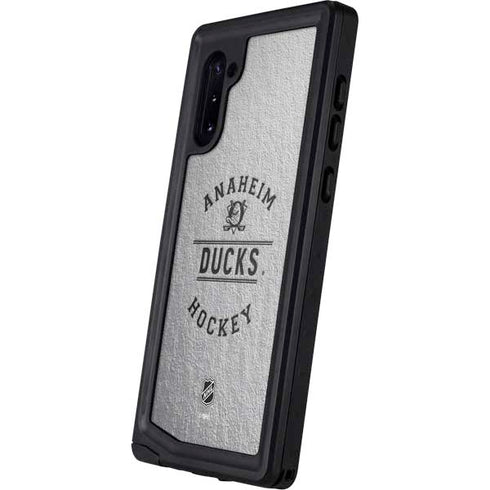 NHL Anaheim Ducks Black Text Galaxy Note 10 Waterproof Case