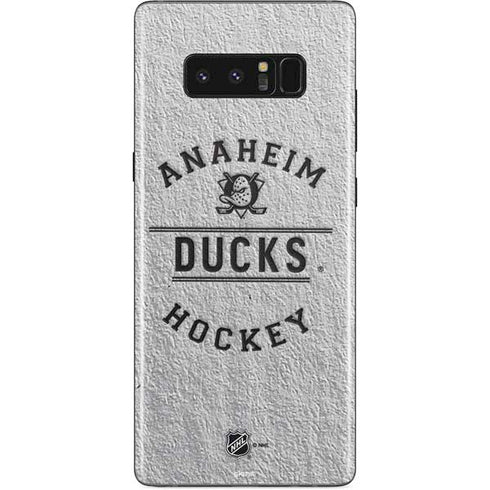 NHL Anaheim Ducks Black Text Galaxy Note 8 Skin