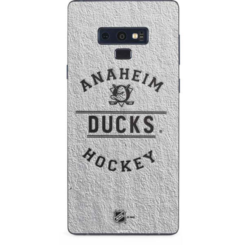 NHL Anaheim Ducks Black Text Galaxy Note 9 Skin