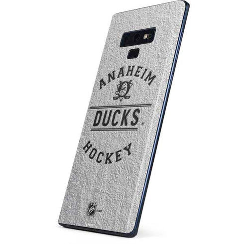 NHL Anaheim Ducks Black Text Galaxy Note 9 Skin