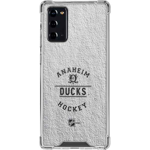 NHL Anaheim Ducks Black Text Galaxy Note20 5G Clear Case