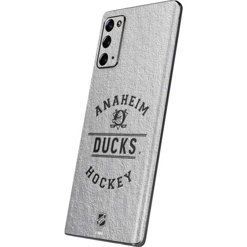 NHL Anaheim Ducks Black Text Galaxy Note20 5G Skin