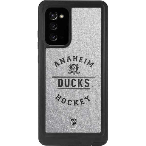 NHL Anaheim Ducks Black Text Galaxy Note20 5G Waterproof Case