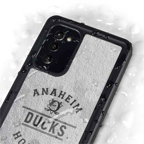NHL Anaheim Ducks Black Text Galaxy Note20 5G Waterproof Case