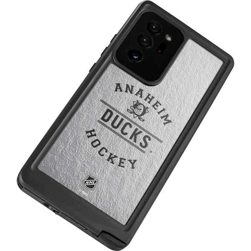 NHL Anaheim Ducks Black Text Galaxy Note20 Ultra 5G Waterproof Case