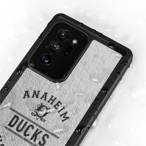 NHL Anaheim Ducks Black Text Galaxy Note20 Ultra 5G Waterproof Case