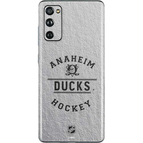 NHL Anaheim Ducks Black Text Galaxy S20 Fan Edition Skin
