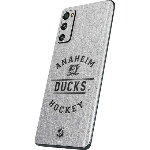 NHL Anaheim Ducks Black Text Galaxy S20 Fan Edition Skin