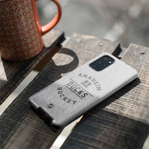 NHL Anaheim Ducks Black Text Galaxy S20 Plus Pro Case