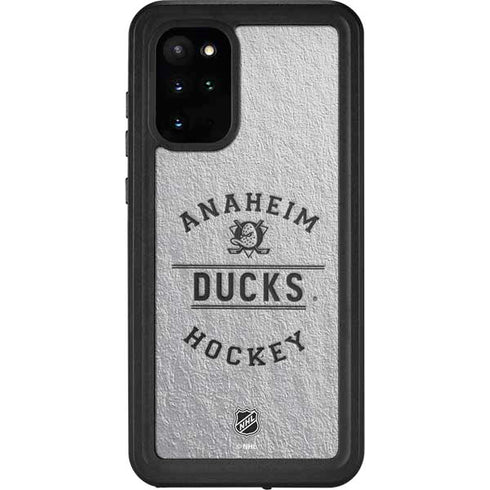 NHL Anaheim Ducks Black Text Galaxy S20 Plus Waterproof Case