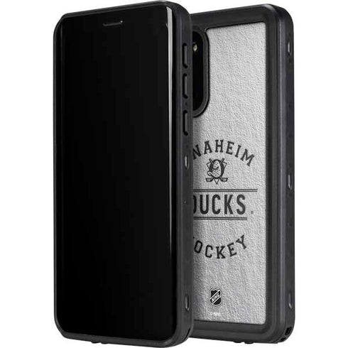 NHL Anaheim Ducks Black Text Galaxy S20 Plus Waterproof Case