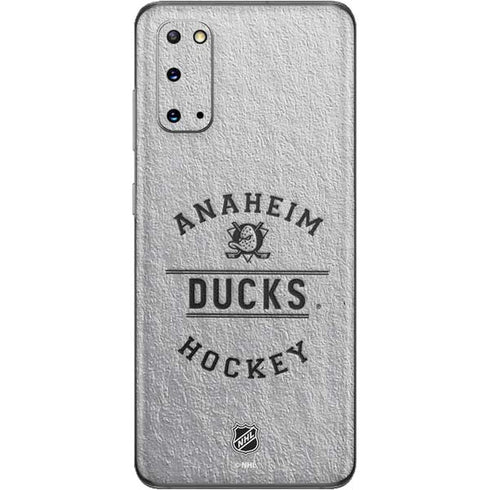 NHL Anaheim Ducks Black Text Galaxy S20 Skin