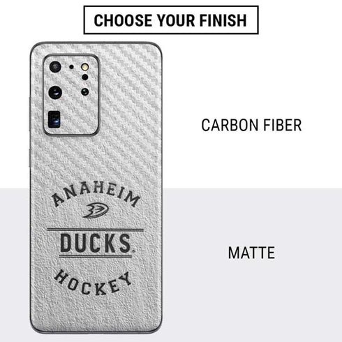 NHL Anaheim Ducks Black Text Galaxy S20 Ultra 5G Skin