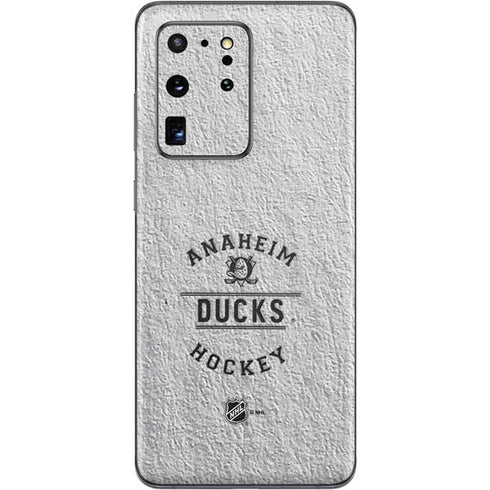 NHL Anaheim Ducks Black Text Galaxy S20 Ultra 5G Skin