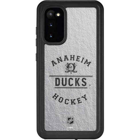 NHL Anaheim Ducks Black Text Galaxy S20 Waterproof Case