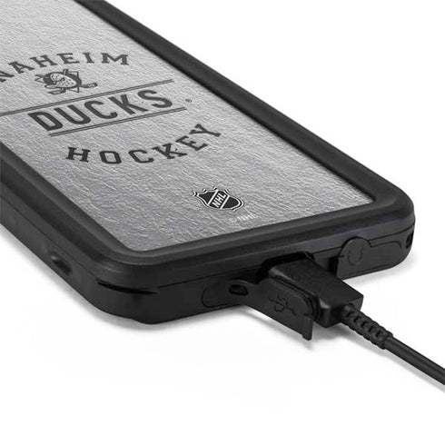 NHL Anaheim Ducks Black Text Galaxy S20 Waterproof Case
